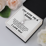 Wife Girlfriend Soulmate Necklace Gift - You Give Me A Boner - Affection Erection Valentine's Necklace - I Love You Eternal Hope Necklace LX033C
