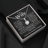 Wife Soulmate Necklace - I Can't Live Without You - Eternal Hope Necklace, Necklace for Valentine's Day, Gift for Wife