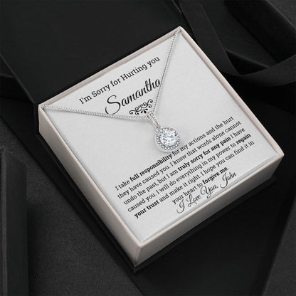 Personalized I'm Sorry Eternal Hope Necklace
