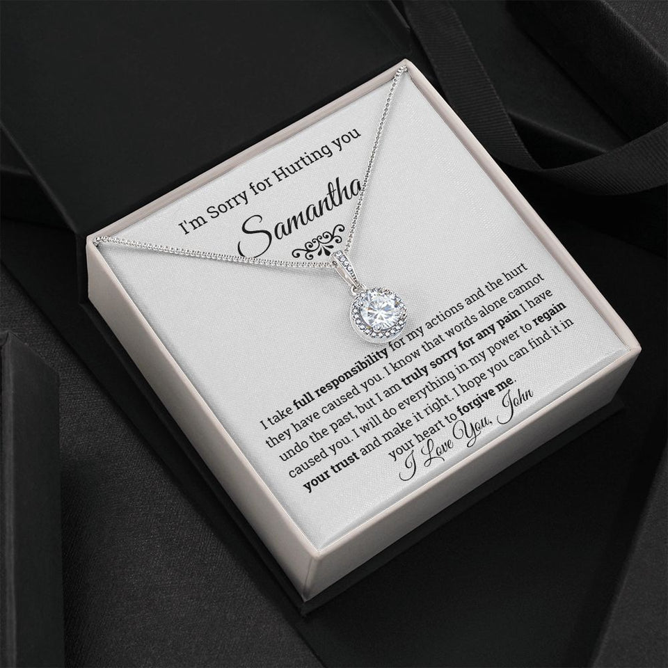 Personalized I'm Sorry Eternal Hope Necklace