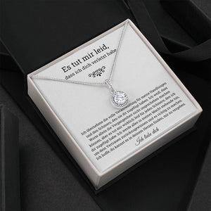 German Es tut mir leid Eternal Hope Necklace, Im sorry for hurting you , Apology, forgiveness gift, es tut mir leid geschenk