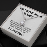 Wife Girlfriend Soulmate Necklace Gift - You Give Me A Boner - Affection Erection Valentine's Necklace - I Love You Eternal Hope Necklace LX033C