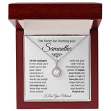 Personalized I'm Sorry for Hurting You- Eternal Hope Necklace, Apology Gift for her