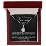 I'm Sorry Eternal Hope Necklace- Personalized Apology Gift for her