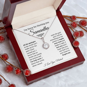 Personalized I'm Sorry for Hurting You- Eternal Hope Necklace, Apology Gift for her