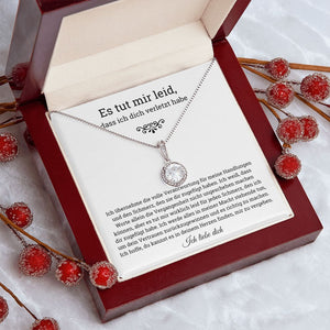German Es tut mir leid Eternal Hope Necklace, Im sorry for hurting you , Apology, forgiveness gift, es tut mir leid geschenk