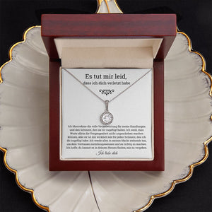 German Es tut mir leid Eternal Hope Necklace, Im sorry for hurting you , Apology, forgiveness gift, es tut mir leid geschenk