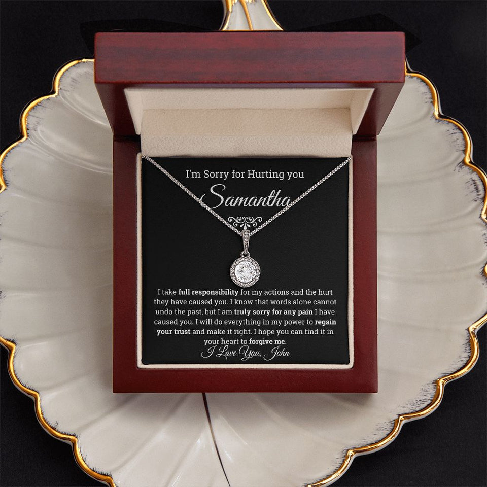 I'm Sorry Eternal Hope Necklace- Personalized Apology Gift for her