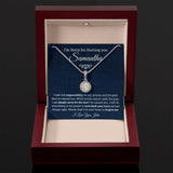 I'm Sorry for Hurting you- Eternal Hope Necklace, Apology Gift for her-Blue