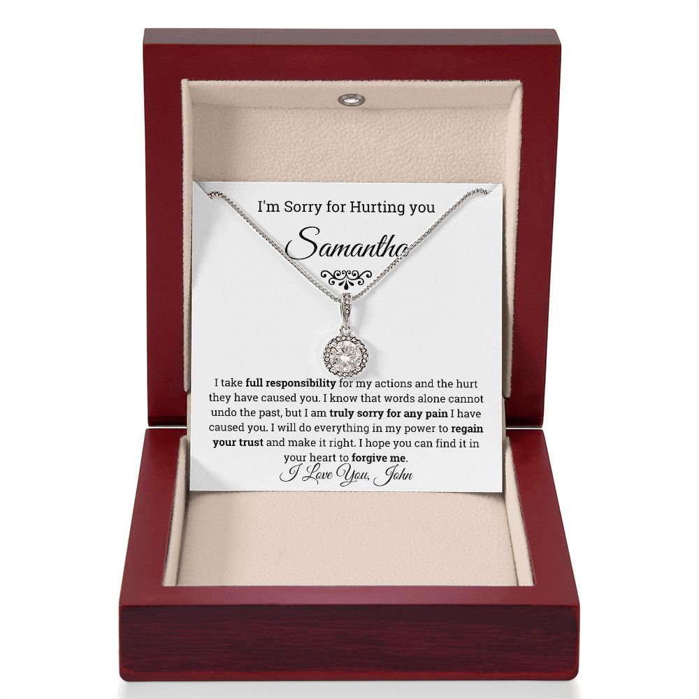 Personalized I'm Sorry Eternal Hope Necklace
