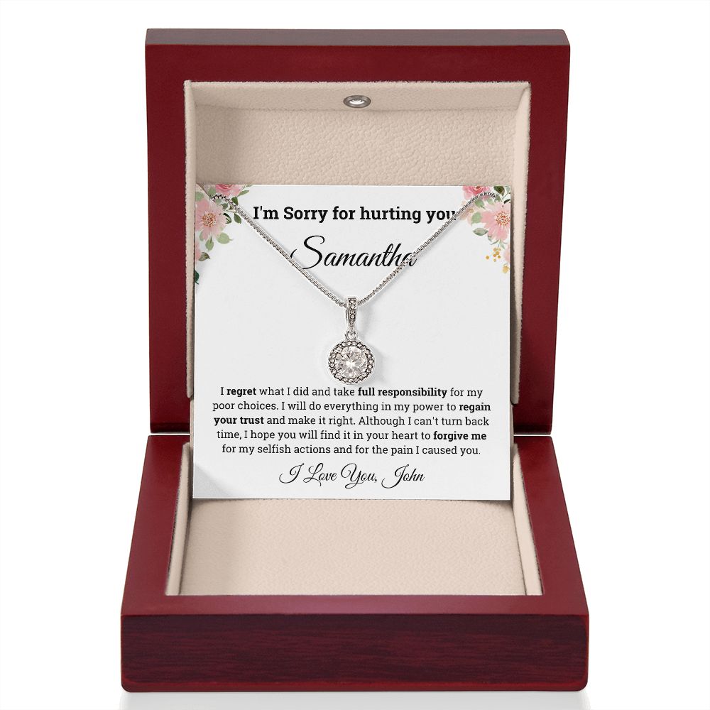 Personalized I'm Sorry for hurting you Eternal Hope Necklace