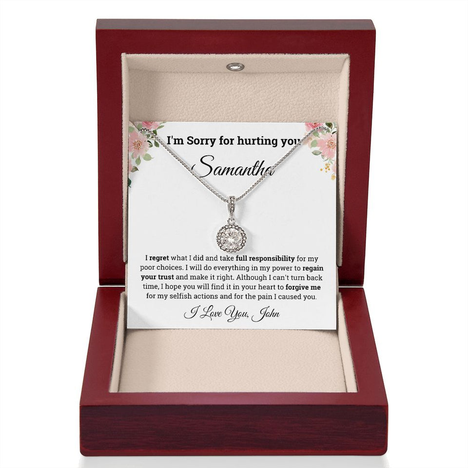 Personalized I'm Sorry for hurting you Eternal Hope Necklace