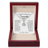 Personalized I'm Sorry for Hurting You- Eternal Hope Necklace, Apology Gift for her