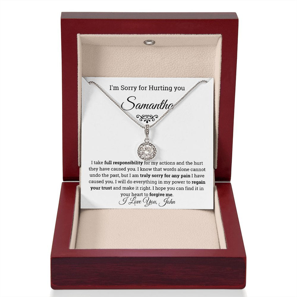 Personalized I'm Sorry Eternal Hope Necklace