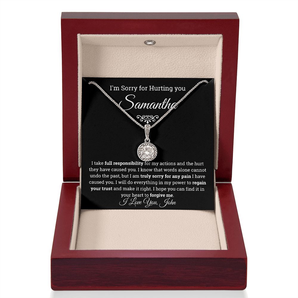 I'm Sorry Eternal Hope Necklace- Personalized Apology Gift for her
