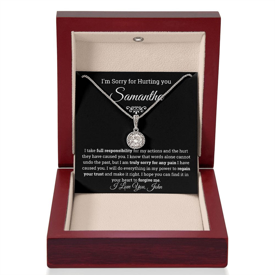 I'm Sorry Eternal Hope Necklace- Personalized Apology Gift for her