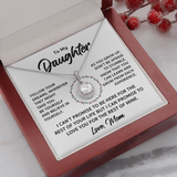 To My Daughter Necklace Gift - Follow Your Dreams, Be Yourself and Believe In Yourself Love, Mom Eternal Hope Necklace LX039A