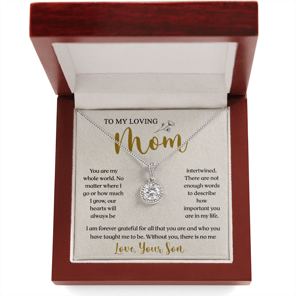 To My Loving Mom, You Are Important To Me - Eternal Hope Necklace
