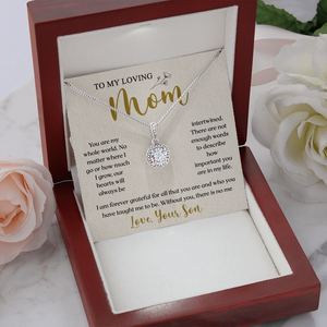 To My Loving Mom, You Are Important To Me - Eternal Hope Necklace