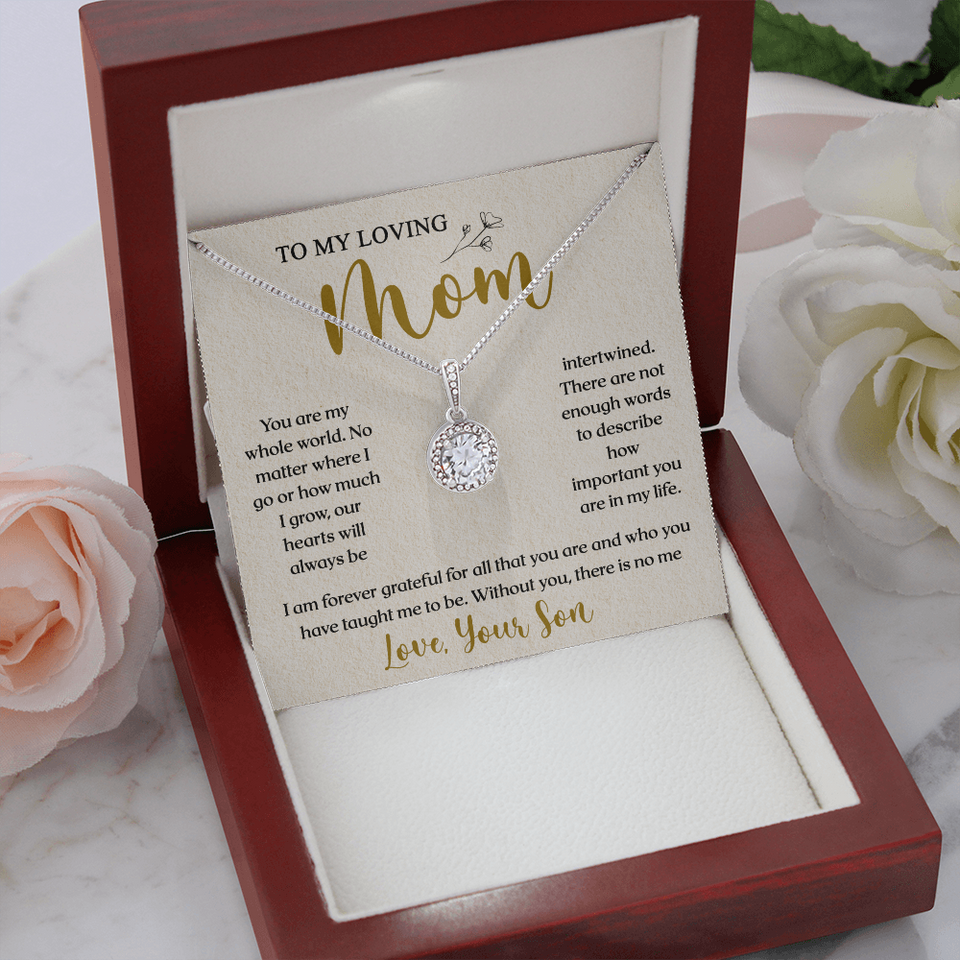 To My Loving Mom, You Are Important To Me - Eternal Hope Necklace