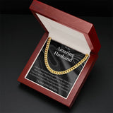 To My Amazing Husband Cuban Chain Necklace - Valentine'S Day Gift For Him