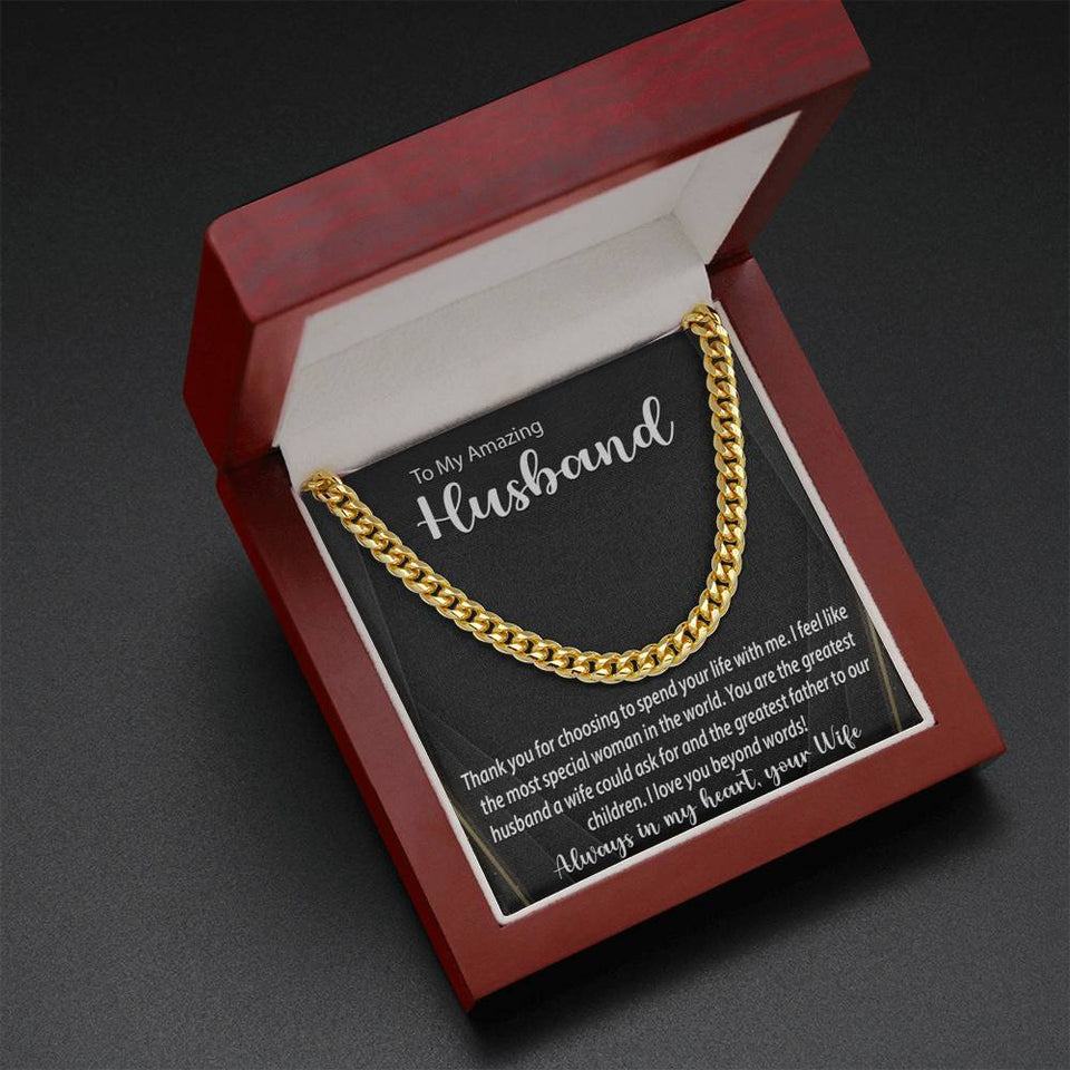 Cuban Link Chain Necklace Surprise Your Husband With This Perfect Gift