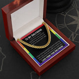 Lesbian Girlfriend Necklace. Cuban Link Chain On Message Card. Lgbtqia Bde Butch Dyke Stud Masc Gift. Birthday