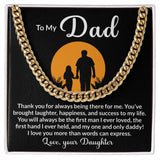 To My Dad My One And Only Cuban Link Chain Necklace for Men