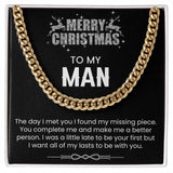 Cuban Link Men's Chain - Christmas Gift for Husband Boyfriend Soulmate
