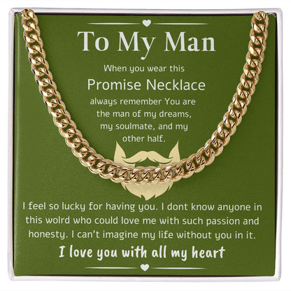 A Cuban Link Chain Necklace Gift For Your Man