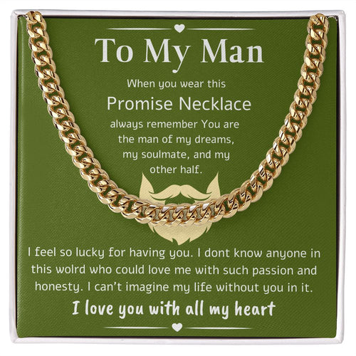 A Cuban Link Chain Necklace Gift For Your Man