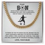 Cuban Link Chain (Stainless Steel) For Son Gift For Mom, necklace For Wife, Gift For Mother's Day