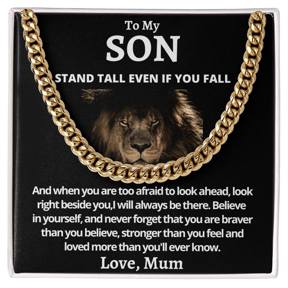 Cuban Link Chain (Stainless Steel) Gift For Son Gift For Mom, necklace For Wife, Gift For Mother's Day