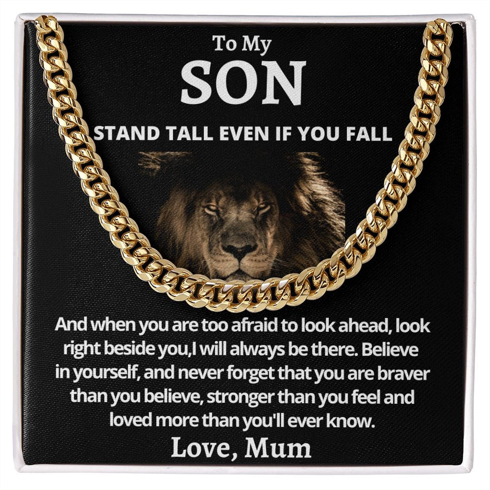 Cuban Link Chain (Stainless Steel) Gift For Son Gift For Mom, necklace For Wife, Gift For Mother's Day