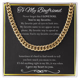 Cuban Link Chain Gift For Boyfriend. Gift For Mom, necklace For Wife, Gift For Mother's Day