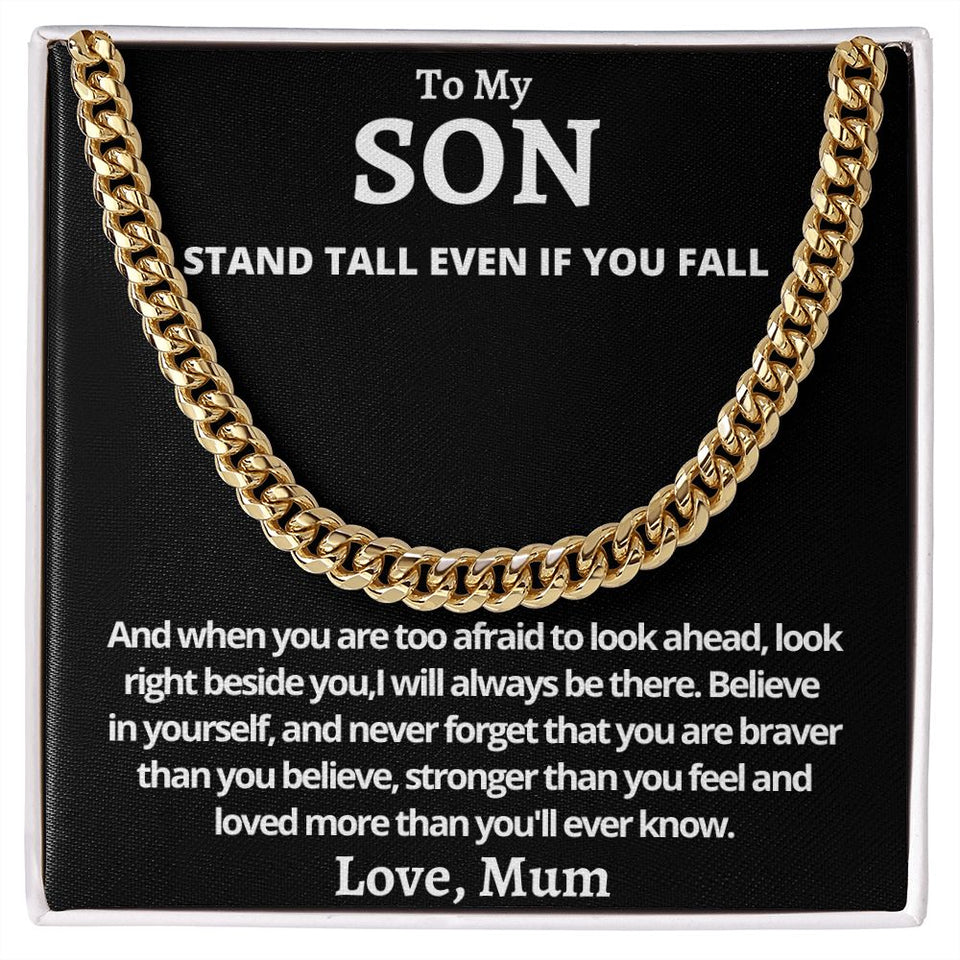 Cuban Link Chain (Stainless Steel) For My Son Gift For Mom, necklace For Wife, Gift For Mother's Day