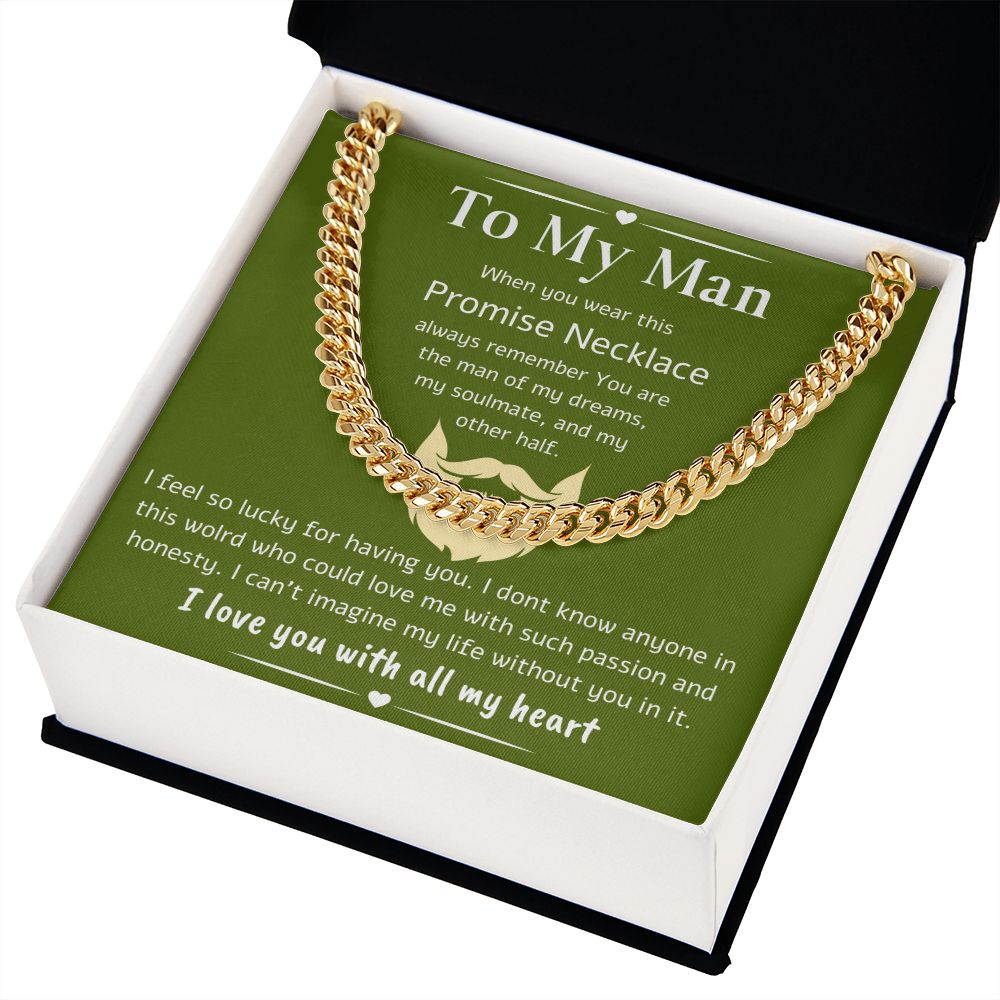 A Cuban Link Chain Necklace Gift For Your Man