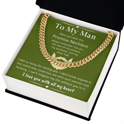 A Cuban Link Chain Necklace Gift For Your Man