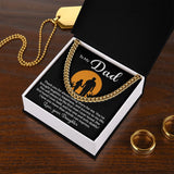 To My Dad My One And Only Cuban Link Chain Necklace for Men