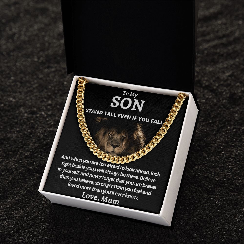 Cuban Link Chain (Stainless Steel) Gift For Son Gift For Mom, necklace For Wife, Gift For Mother's Day