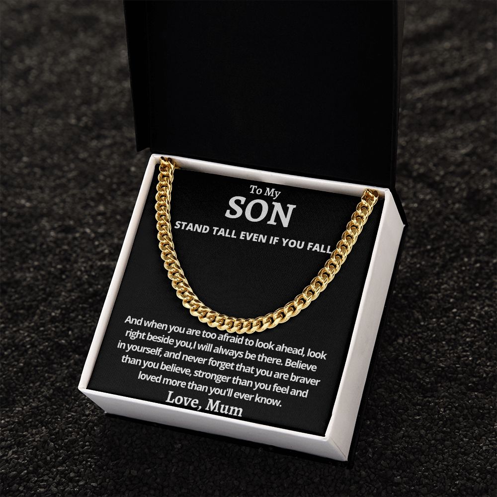 Cuban Link Chain (Stainless Steel) For My Son Gift For Mom, necklace For Wife, Gift For Mother's Day