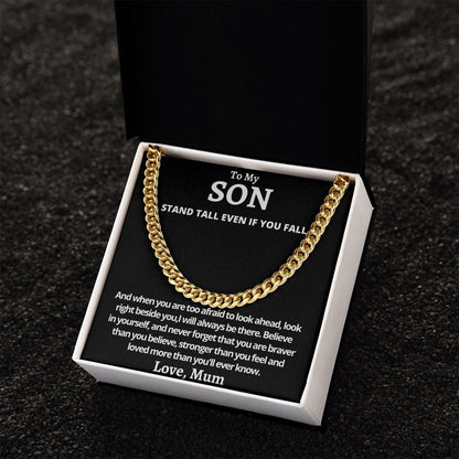 Cuban Link Chain (Stainless Steel) For My Son Gift For Mom, necklace For Wife, Gift For Mother's Day
