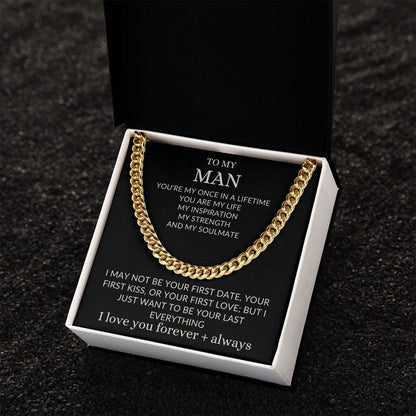 To my Man Cuban Necklace
