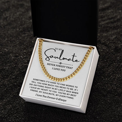 Cuban link chain -To Soulmate