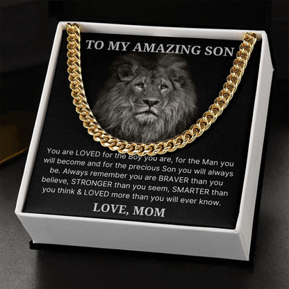 Precious Son - Length Adjustable Cuban Link Chain For Son