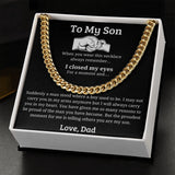 My Proudest Moment - Length Adjustable Cuban Link Chain For Son