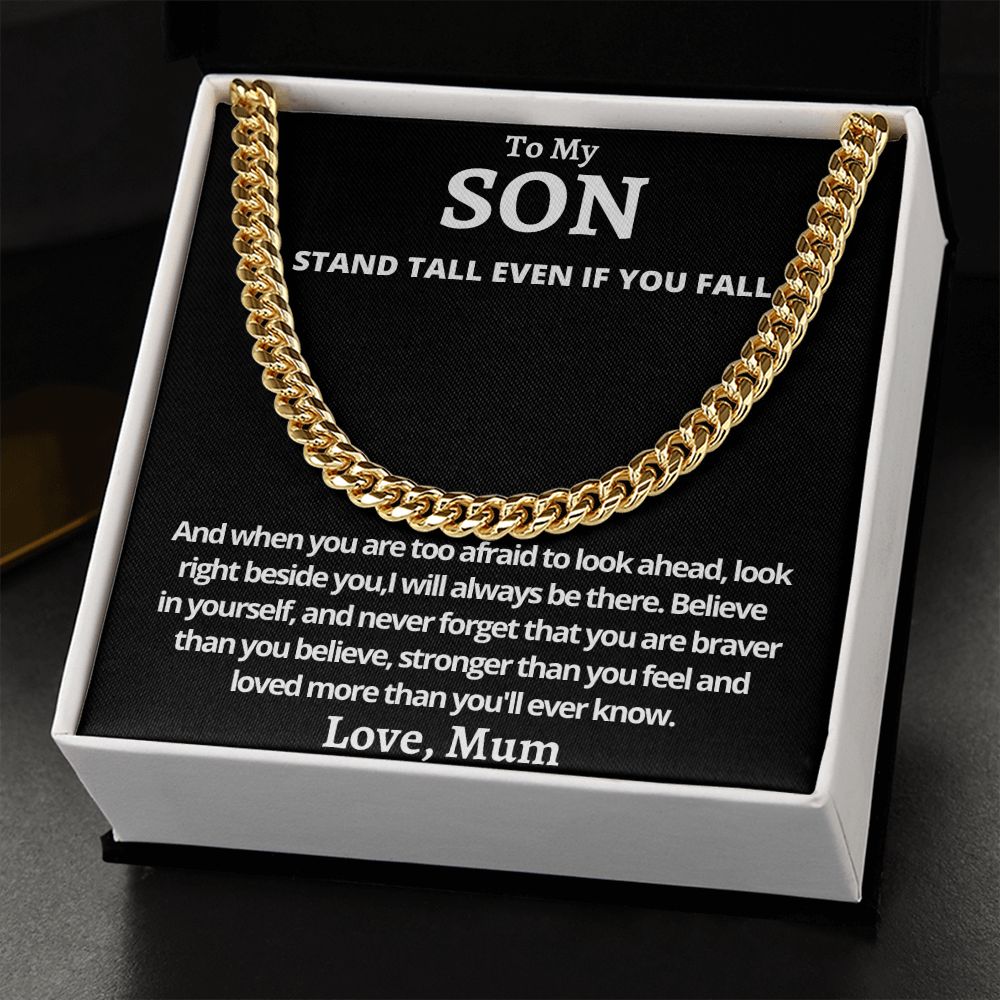Cuban Link Chain (Stainless Steel) For My Son Gift For Mom, necklace For Wife, Gift For Mother's Day