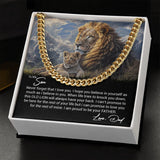 To My Son I Never Forget That I Love You I Cuban Link Chain