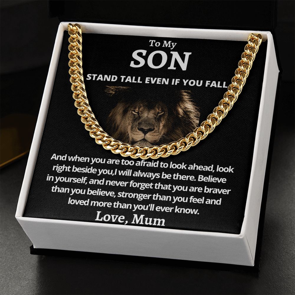 Cuban Link Chain (Stainless Steel) Gift For Son Gift For Mom, necklace For Wife, Gift For Mother's Day