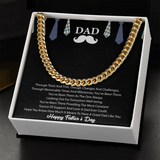 Personalized Father's Day Gift Necklace for Dad, Love Your, Daughter and Son - Cuban Link Chain